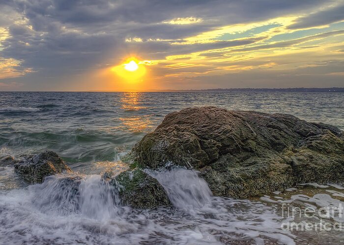 Hdr Greeting Card featuring the photograph Connecticut Sunset by Scott Wood