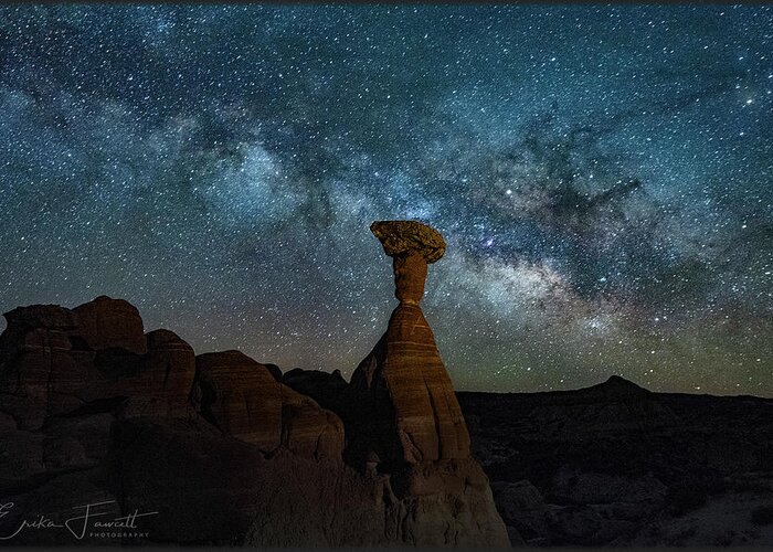 Milky Way Greeting Card featuring the photograph Contemplation by Erika Fawcett