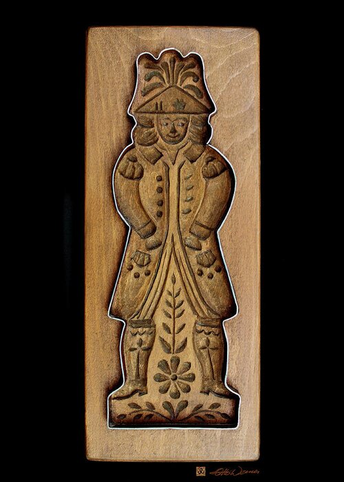 Wood Carving Greeting Card featuring the photograph Cookie Mold 1 by Hanne Lore Koehler