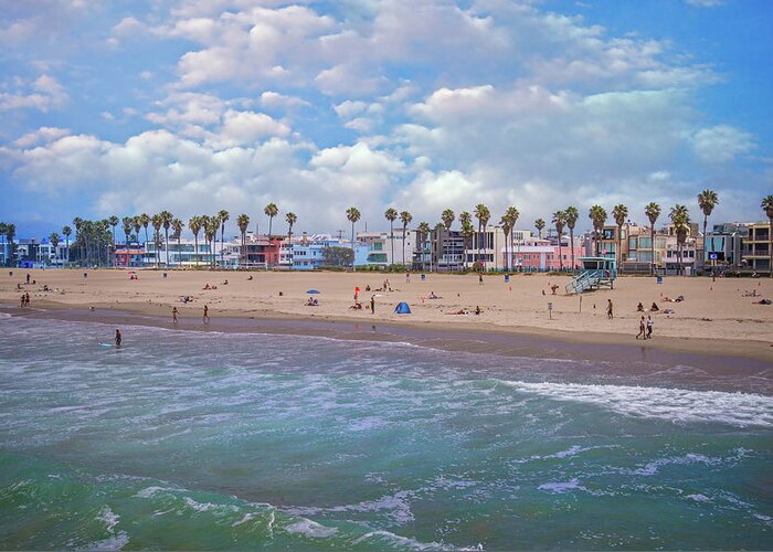 Venice Beach Greeting Card featuring the photograph Cool Down on the Coast by Lynn Bauer