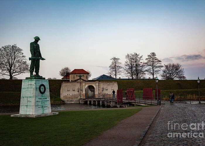 Kastellet Greeting Card featuring the photograph Copenhagen war memorial by Sophie McAulay