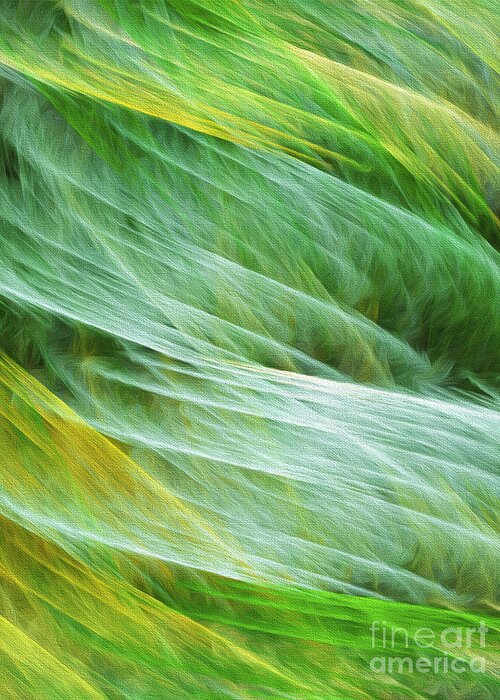 Andee Design Abstract Greeting Card featuring the digital art Cornfield Tornado Abstract by Andee Design
