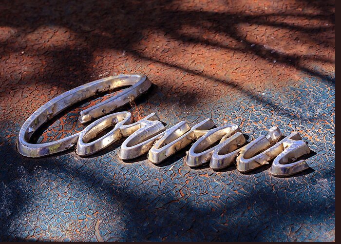 Car Greeting Card featuring the photograph Corvair Emblem by Christopher McKenzie