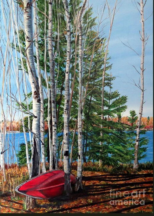 Branches Greeting Card featuring the painting Cottage Country 2 by Marilyn McNish