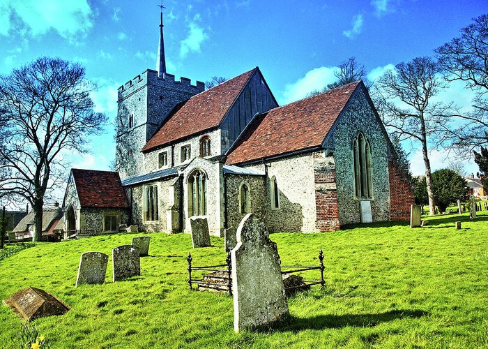 Buildings Greeting Card featuring the photograph Country Church by Richard Denyer