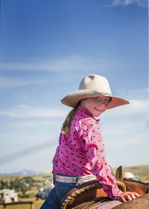 Cowgirls Greeting Card featuring the photograph Cowgirl Cutie by Pamela Steege