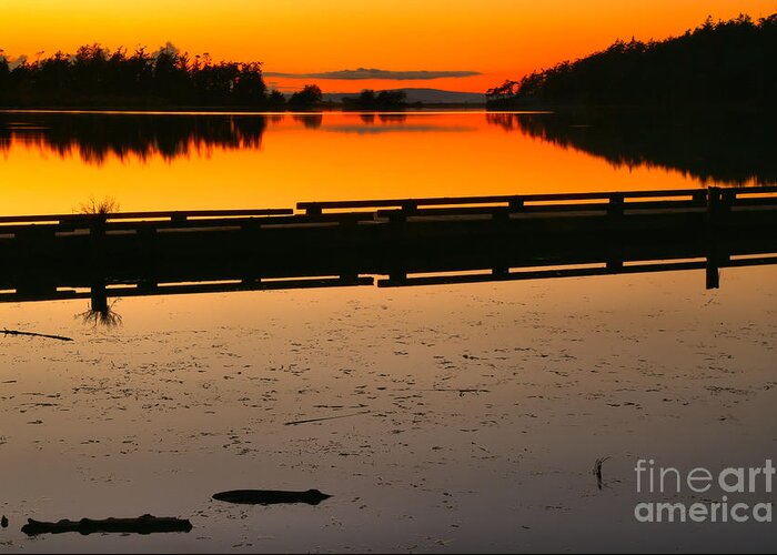 Cranberry Lake Greeting Card featuring the photograph Cranberry Lake Sunset by Adam Jewell