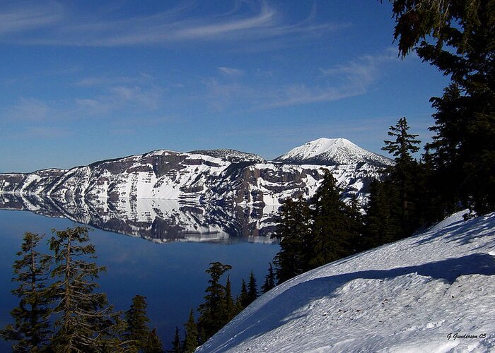 Lakes Greeting Card featuring the photograph Crater Lake  Oregon by Gary Gunderson