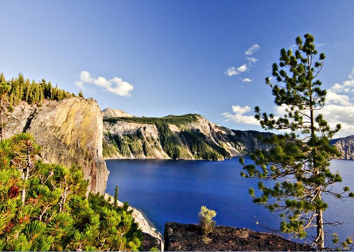 Crater Lake Greeting Card featuring the photograph Crater Lake II by Albert Seger