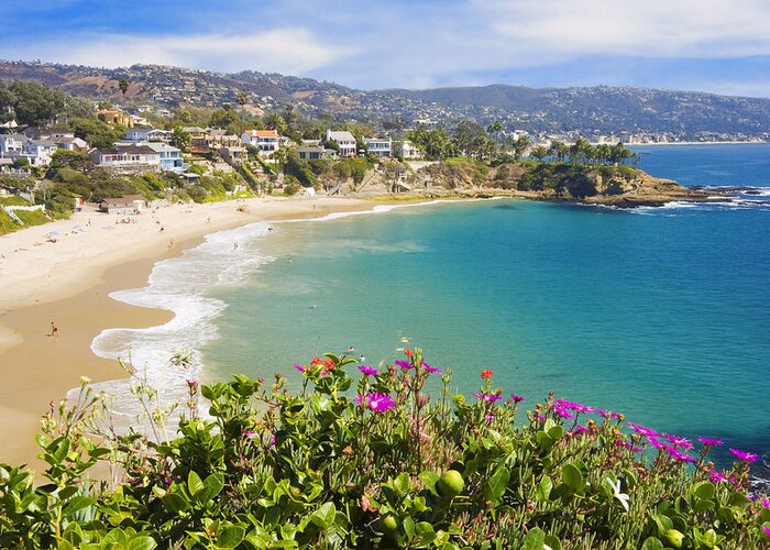 Scenery Greeting Card featuring the photograph Crescent Bay Laguna Beach California by Douglas Pulsipher