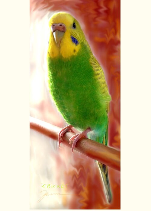 Bird Greeting Card featuring the photograph Cricket's Official Portrait by Jean Pacheco Ravinski