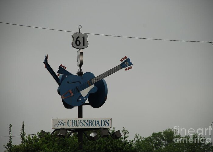 The Blues Greeting Card featuring the photograph Crossroads by Jim Goodman