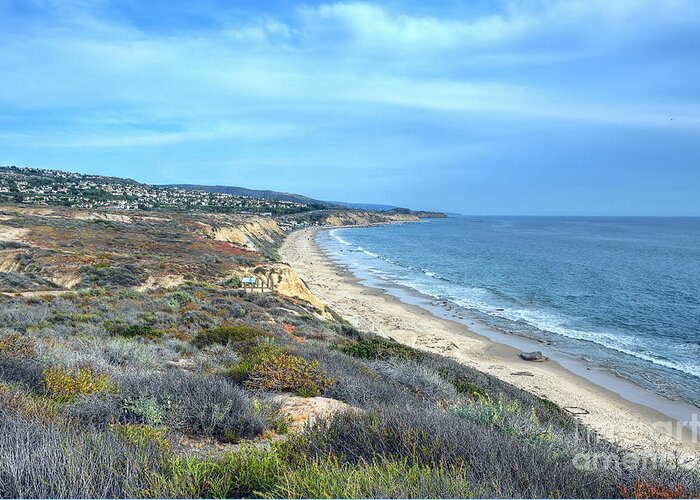 Crystal Greeting Card featuring the photograph Crystal Cove Shoreline by Eddie Yerkish