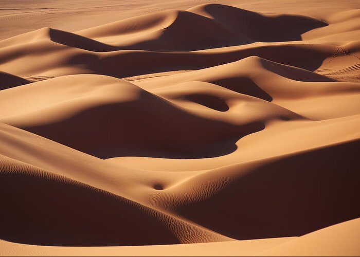 Sand Greeting Card featuring the photograph Curves by Ivan Slosar