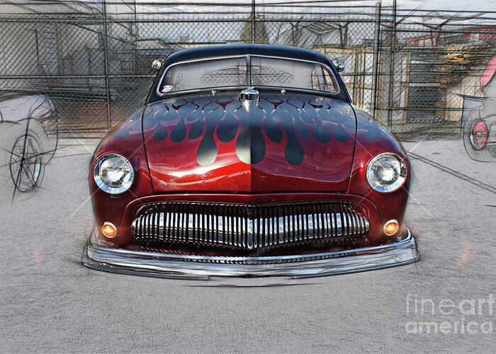 Cars Greeting Card featuring the photograph Custom Coupe by Randy Harris