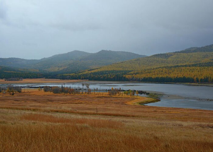 Dahl Lake Greeting Card featuring the photograph Dahl Lake in Autumn by Whispering Peaks Photography