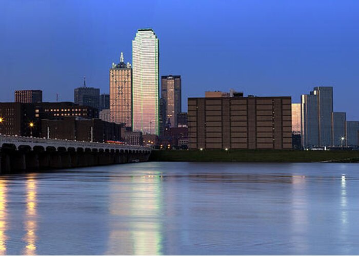 Dallas Greeting Card featuring the photograph Dallas Waters by Mark McKinney