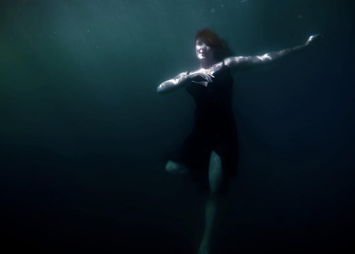 Underwater Greeting Card featuring the photograph Dancing Under The Water by Nicklas Gustafsson