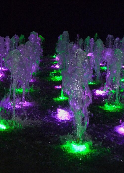 Water Greeting Card featuring the photograph Dancing Waters No 3 by Margie Avellino