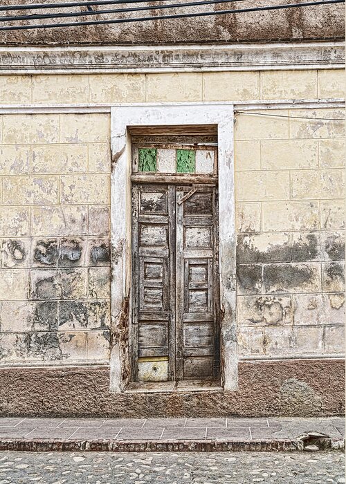 Sharon Popek Greeting Card featuring the photograph Dangling Door by Sharon Popek
