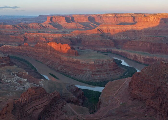 Dead Greeting Card featuring the photograph Dead Horse Point Panorama by Aaron Spong