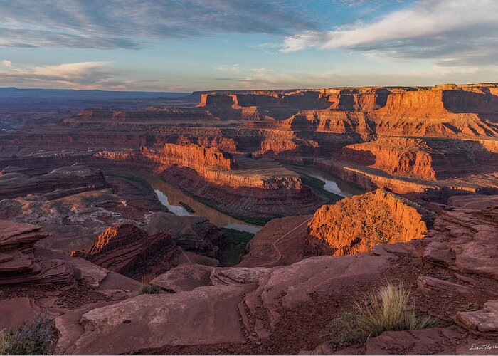 Dead Horse Point Greeting Card featuring the photograph Dead Horse Point Sunrise by Dan Norris