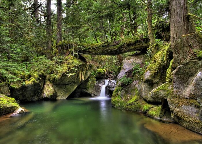 Hdr Greeting Card featuring the photograph Deception Creek by Brad Granger
