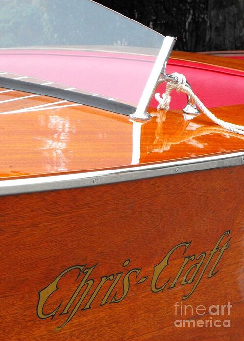 Chris Craft Greeting Card featuring the photograph Chris Craft Deluxe #1 by Neil Zimmerman