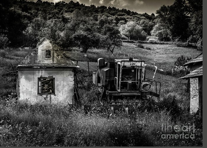 Derelict Greeting Card featuring the photograph Derelict Farm, Transylvania by Perry Rodriguez