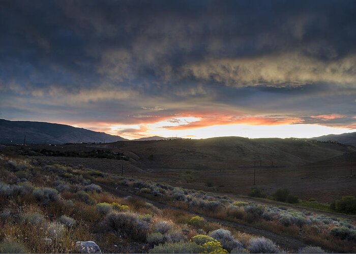 Reno Greeting Card featuring the photograph Desert Sunset by Rick Mosher