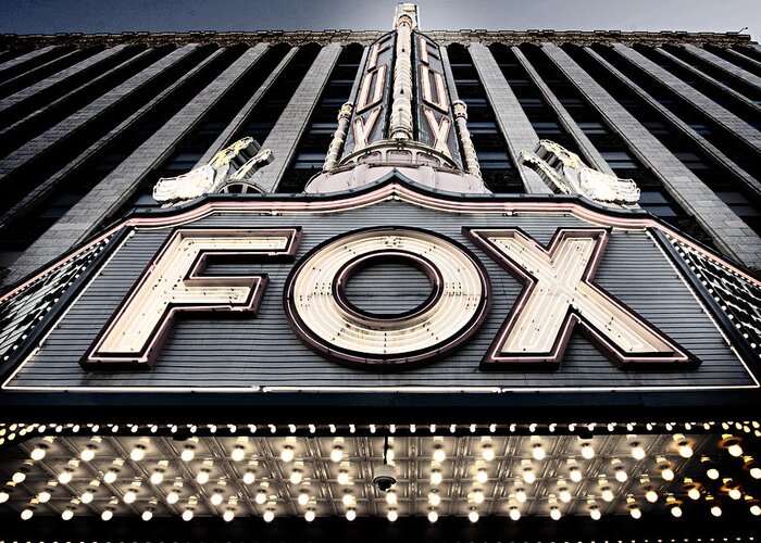 Fox Greeting Card featuring the photograph Detroit Fox Theatre by Alanna Pfeffer