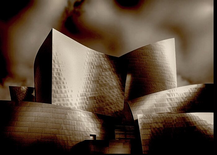 Architecture Greeting Card featuring the photograph Disney Concert Hall by Joseph Hollingsworth