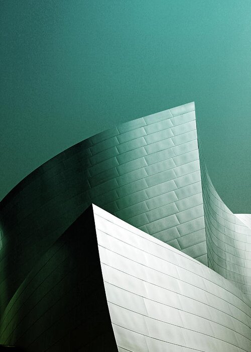 Disney Concert Hall Greeting Card featuring the photograph Disney Conert Hall 2- Photograph by Linda Woods by Linda Woods