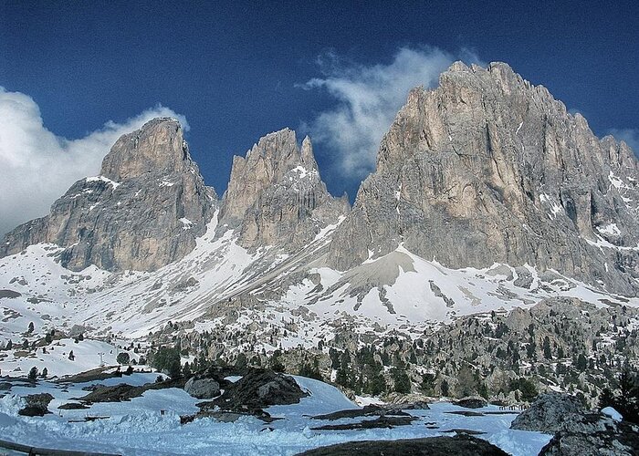 Italy Greeting Card featuring the photograph Dolomites 1 by Ingrid Dendievel