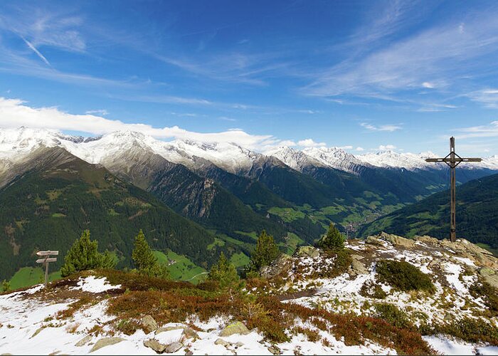 Nature Greeting Card featuring the photograph Dosso Piccolo - Alto Adige by Andreas Levi
