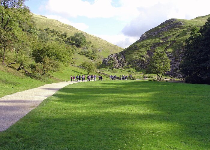 Dovedale Greeting Card featuring the photograph Dovedale by Rod Johnson