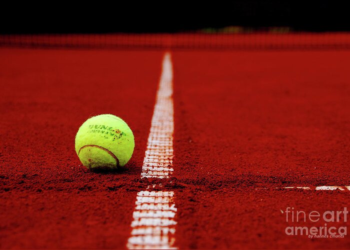 Tennis Greeting Card featuring the photograph Down And Out by Hannes Cmarits