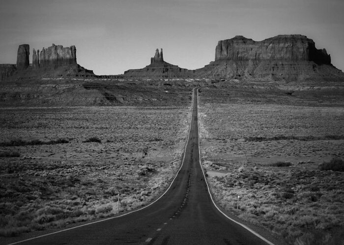 Utah Greeting Card featuring the photograph Down Into the Valley of the Gods by Nadalyn Larsen