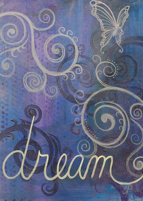 Dream Greeting Card featuring the painting Dream by Emily Page