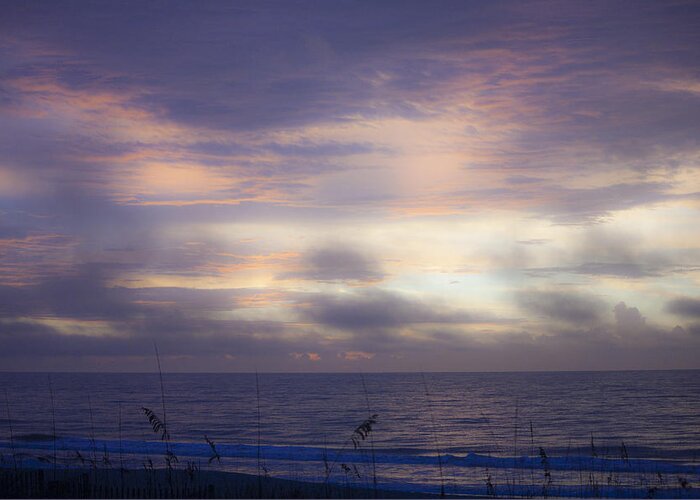 Sunrise Greeting Card featuring the photograph Dreamy Blue Atlantic Sunrise by Teresa Mucha