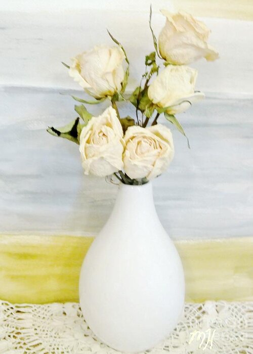 Photo Greeting Card featuring the photograph Dried Roses Bouquet by Marsha Heiken