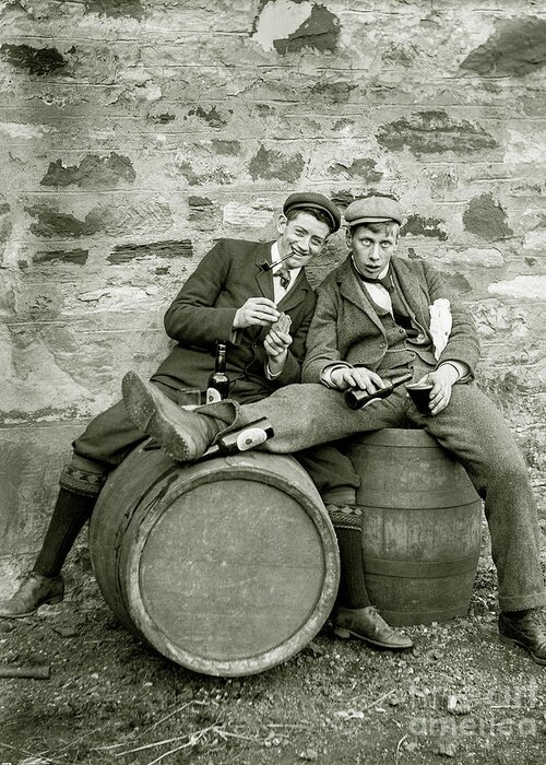 Prohibition Greeting Card featuring the photograph Drinking Buds by Jon Neidert