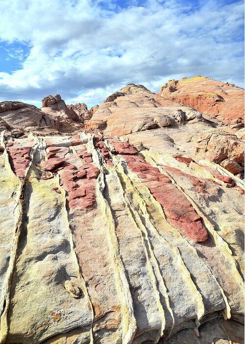 Valley Of Fire State Park Greeting Card featuring the photograph Dripping Color in Valley of Fire by Ray Mathis