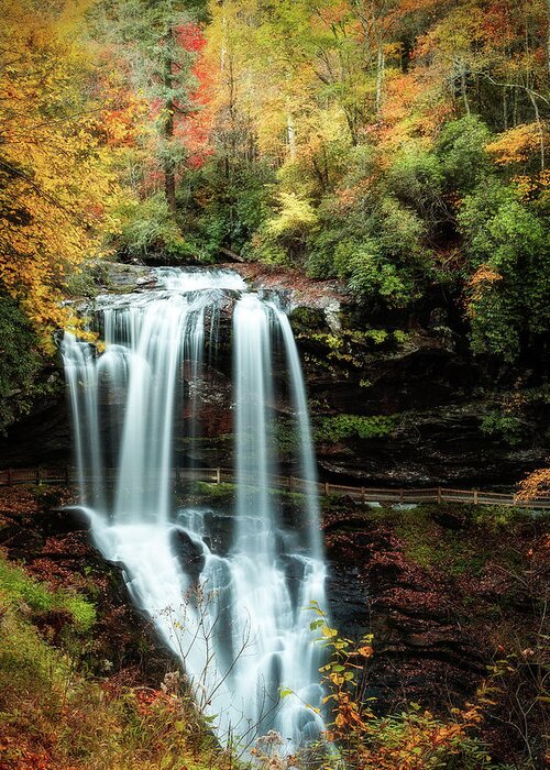 Dry Falls Greeting Card featuring the photograph Dry Falls Autumn Splendor by Deborah Scannell