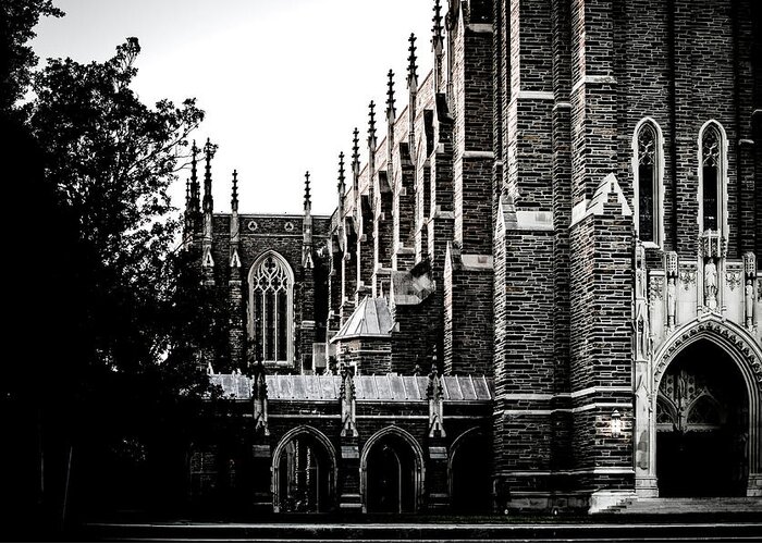 Fall Greeting Card featuring the photograph Duke Chapel by Anthony Doudt