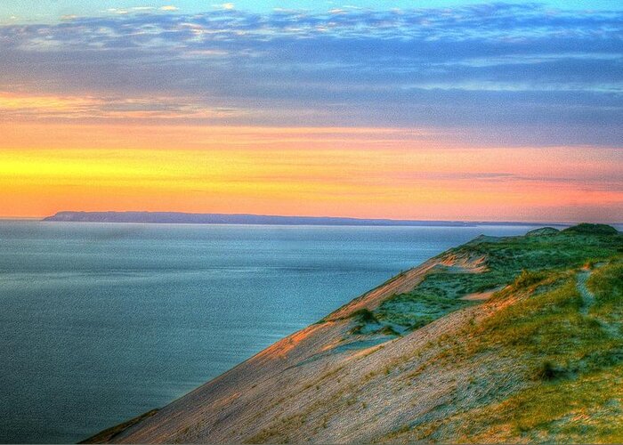 Dune Greeting Card featuring the photograph Dune Sunset by Randy Pollard