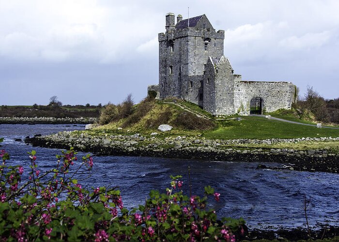 Original Greeting Card featuring the photograph Dunguaire Castle by WAZgriffin Digital