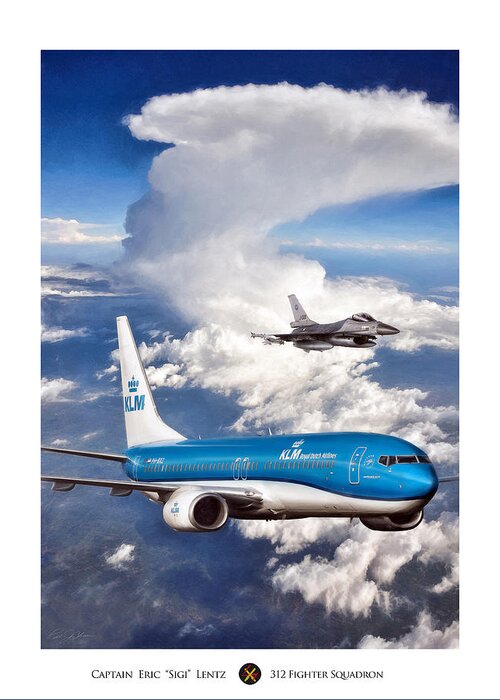 Aviation Greeting Card featuring the digital art Dutch Duo by Peter Chilelli
