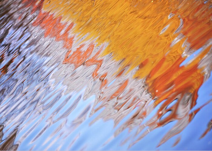 Jenny Rainbow Fine Art Photography Greeting Card featuring the photograph Dynamic Water Abstract by Jenny Rainbow