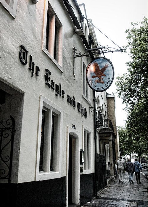 Pub Greeting Card featuring the photograph Eagle and Child Pub - Oxford by Stephen Stookey